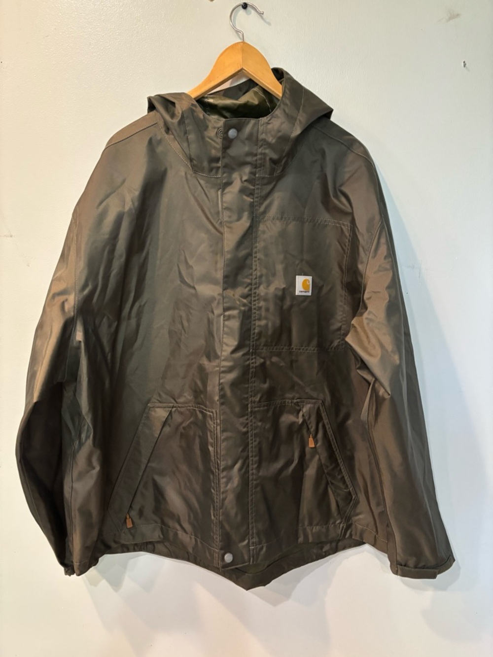 Carhartt Storm Defender Loose Fit Waterproof Hooded Jacket Men’s Size 2XL